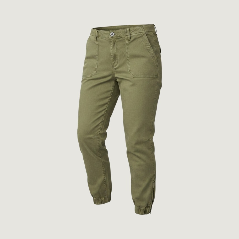 Torrid Olive Green Utility Jogger Pants Size 12R Cargo Ankle Zip Pockets‎